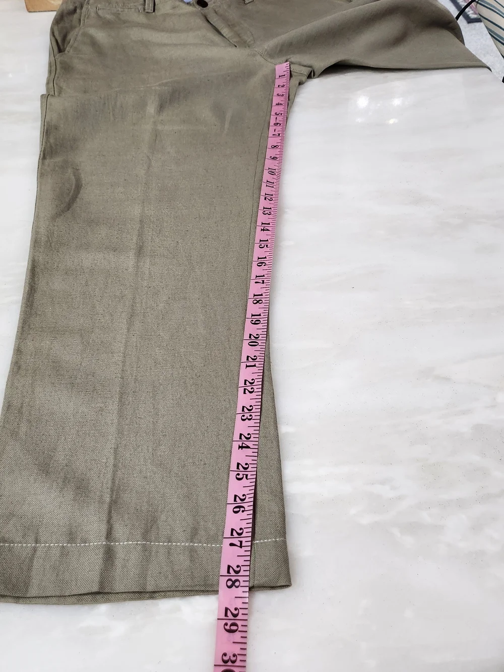 J. Crew Linen /Cotton Men's Khaki Beige Chinos